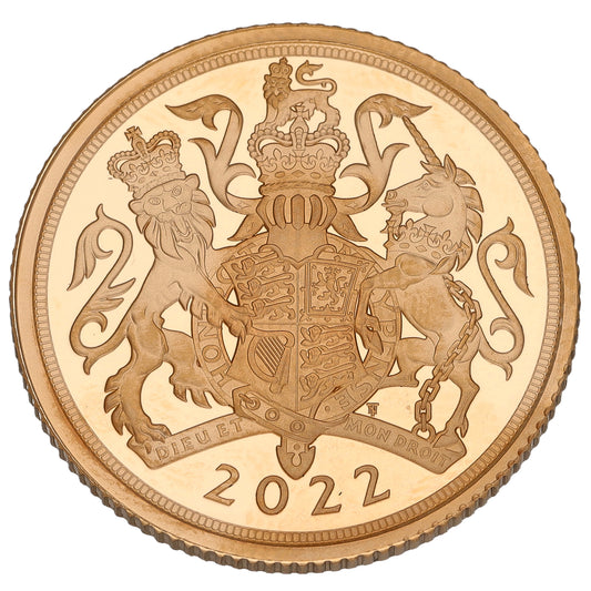 22ct Gold Queen Elizabeth II Full Sovereign Coin 2022