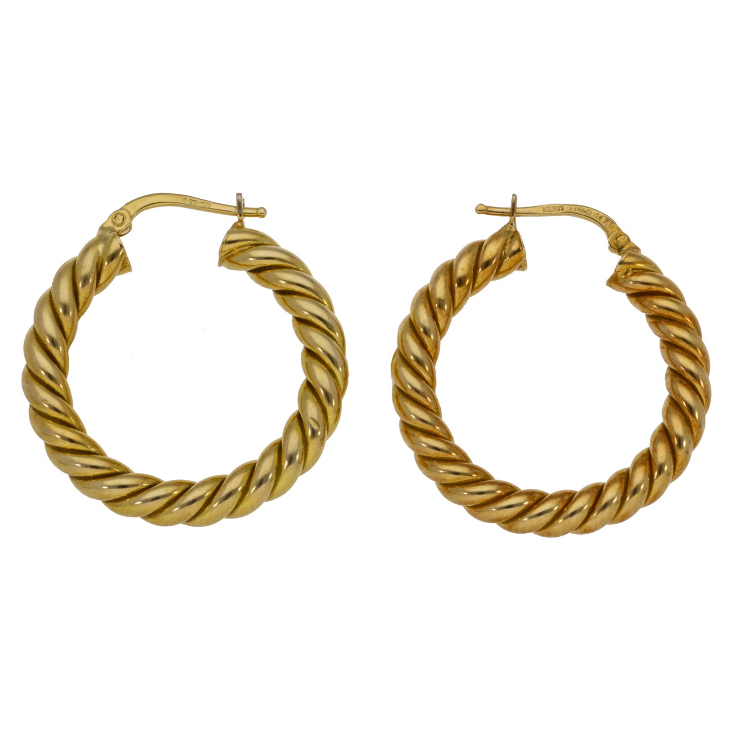 14ct Gold Hoop Earrings