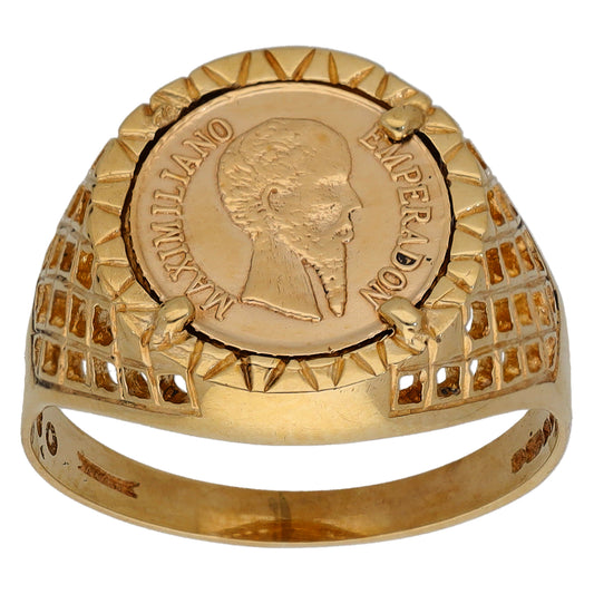 9ct Gold Emblem Ring Size N