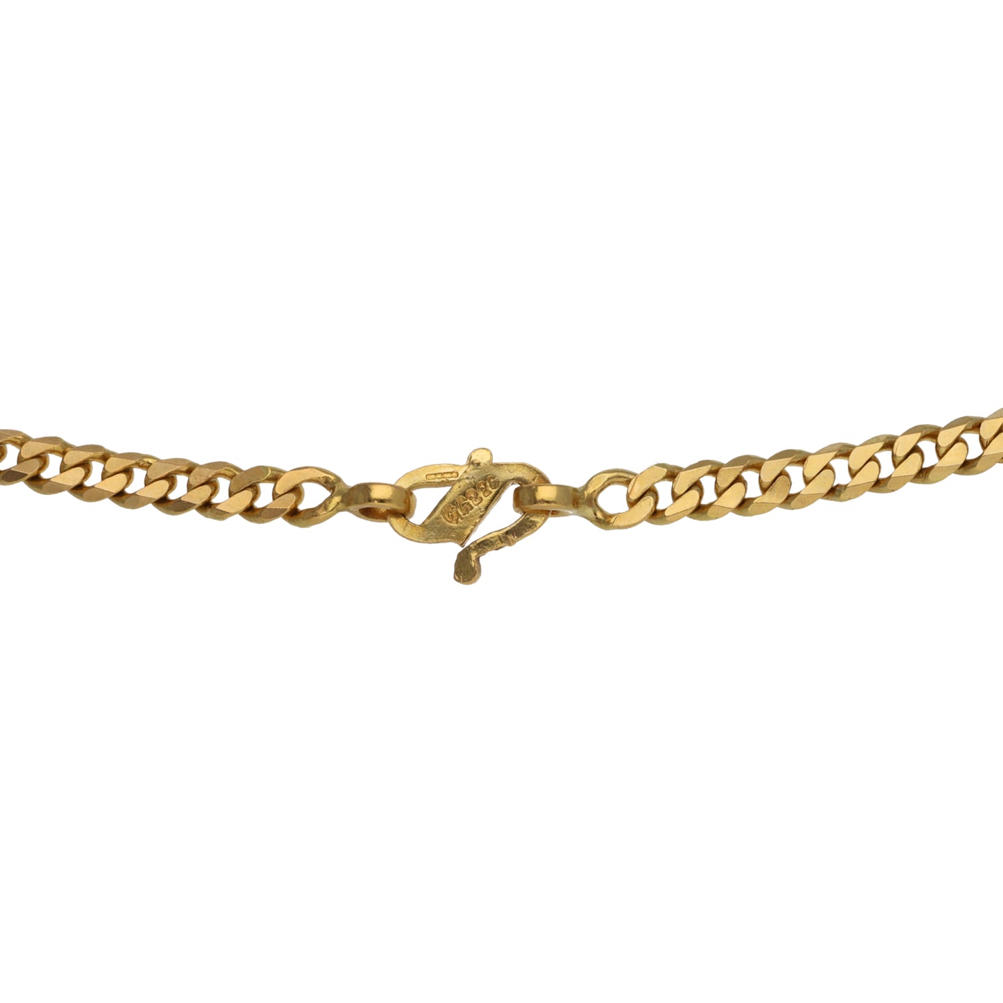 22ct Gold Curb Chain 18"