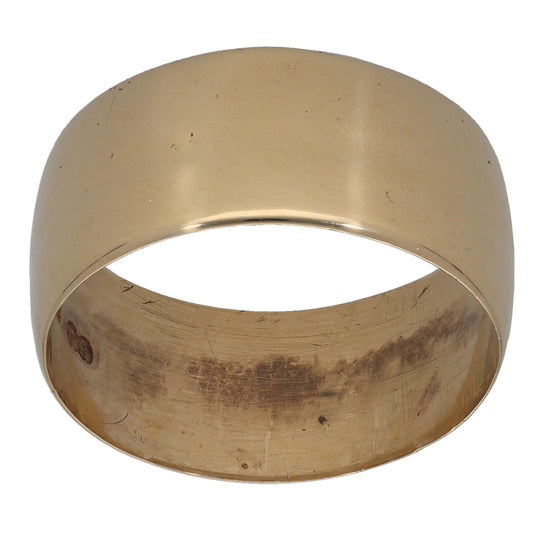 9ct Gold Plain Wedding Ring Size S