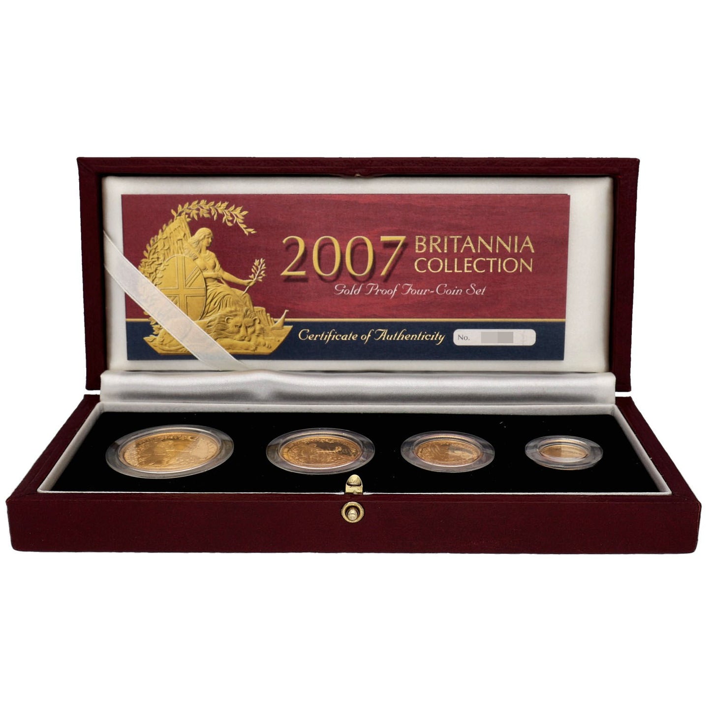 22ct Gold Queen Elizabeth II Britannia Coin Set 2007