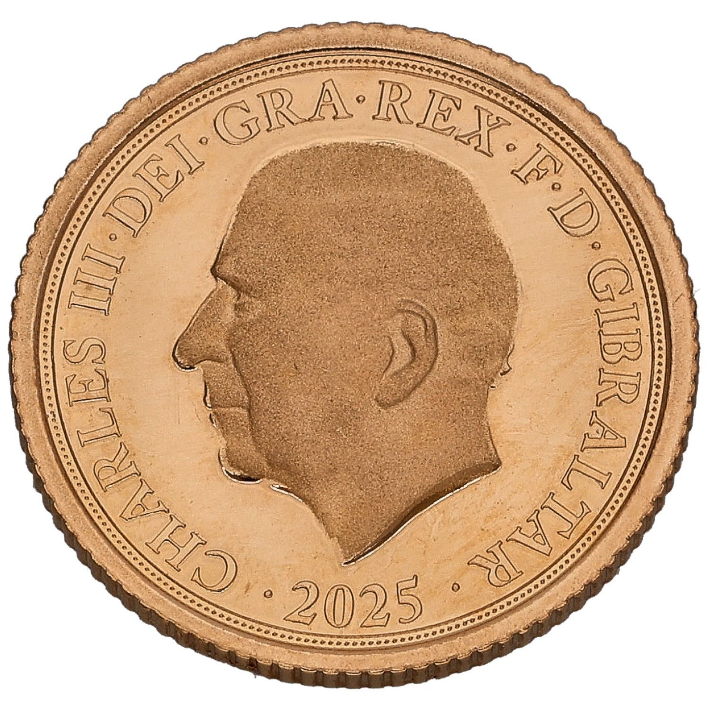 22ct Gold King Charles III Quarter Sovereign Coin 2025