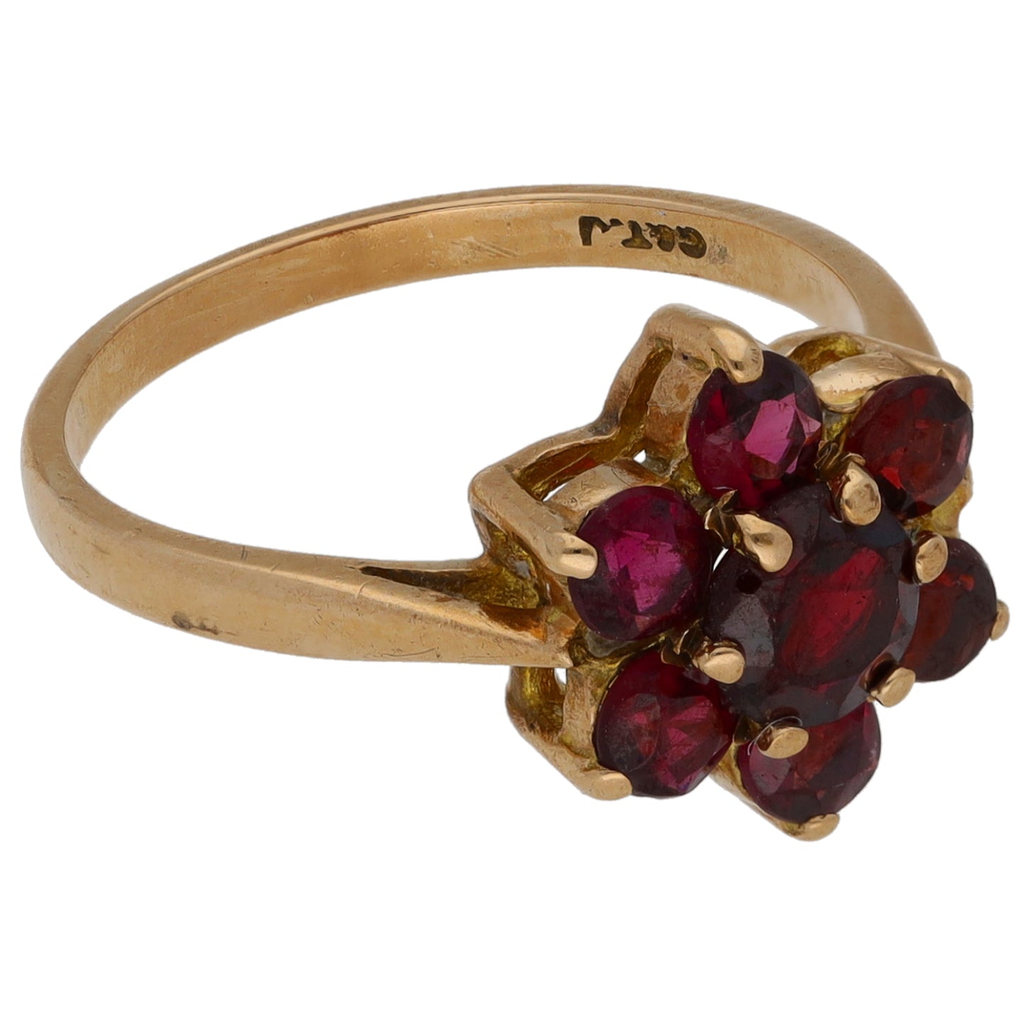 9ct Gold Ruby Dress/Cocktail Ring Size K