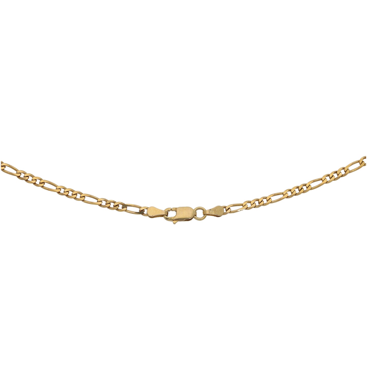 9ct Gold Figaro Chain 18"