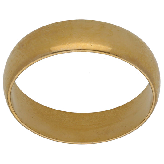 9ct Gold Plain Wedding Ring Size U