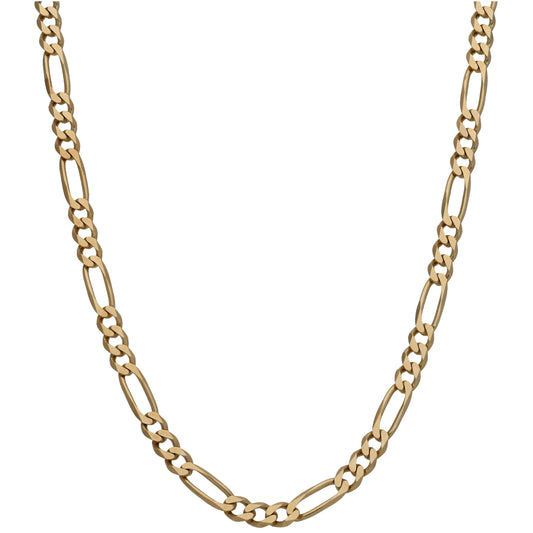 9ct Gold Figaro Chain 18"
