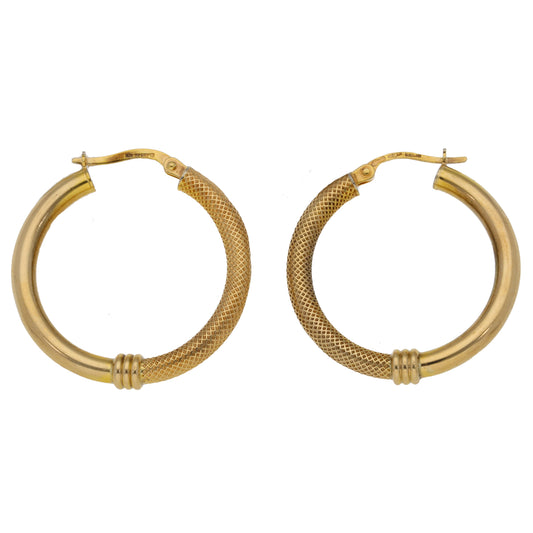 9ct Gold Hoop Earrings