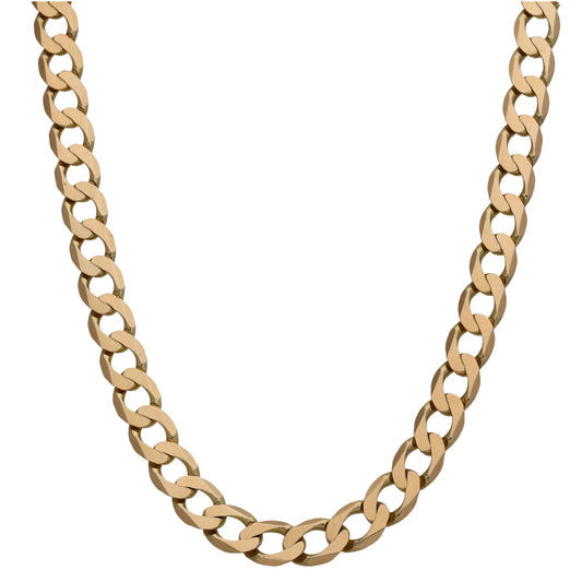 9ct Gold Curb Chain 20"