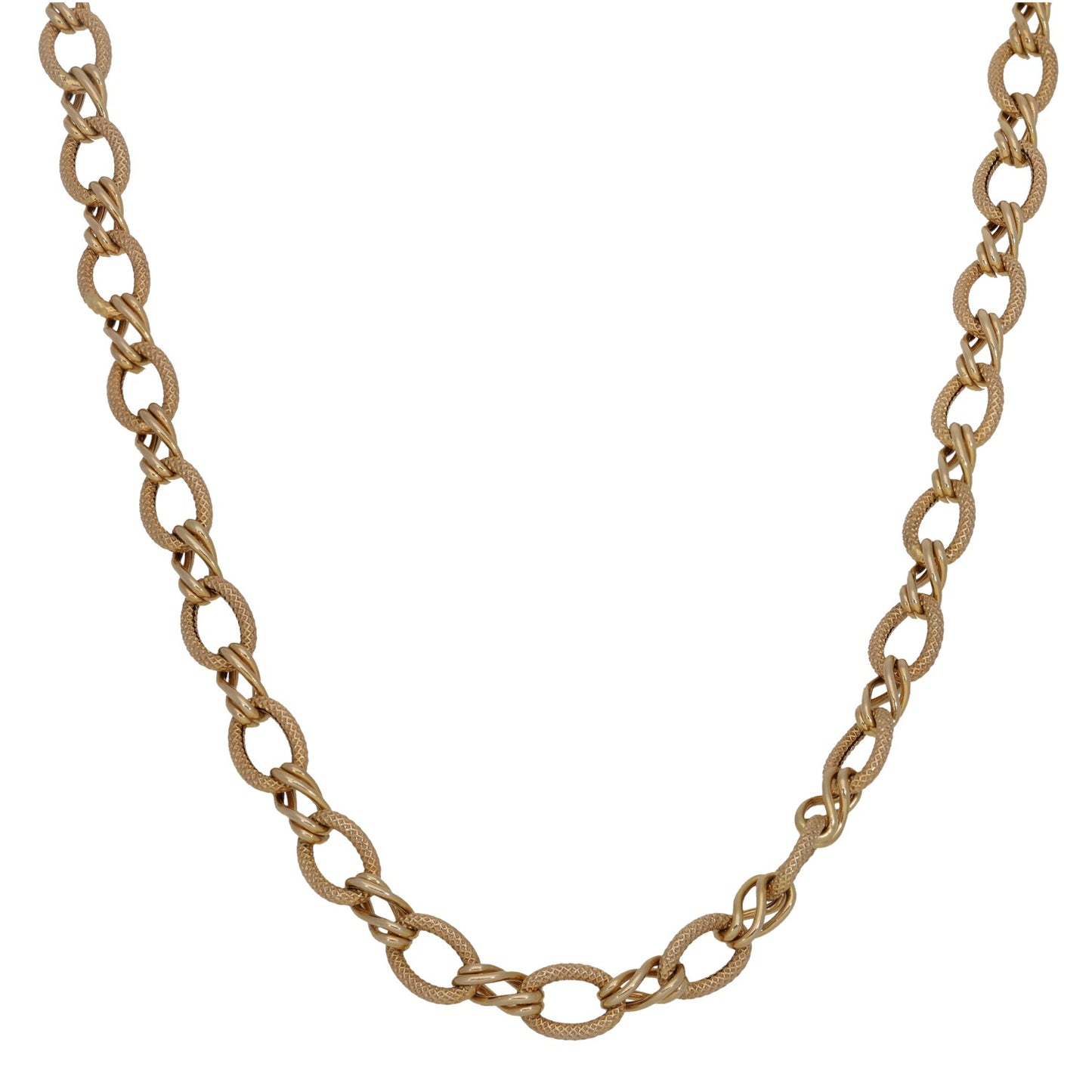 9ct Gold Fancy Necklace 16"
