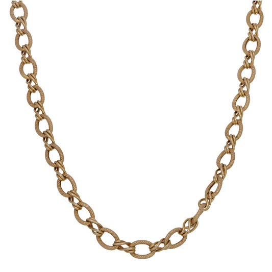 9ct Gold Fancy Necklace 16"