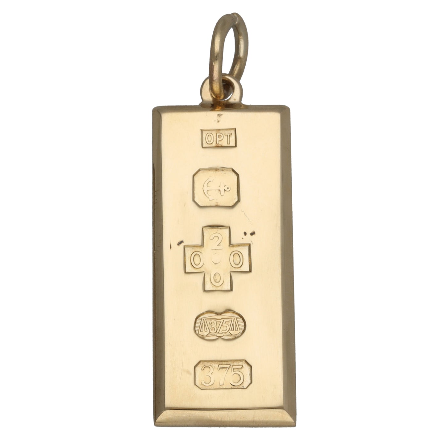 9ct Gold Ingot Pendant