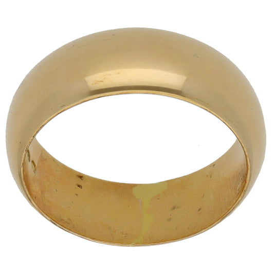 9ct Gold Plain Wedding Ring Size L