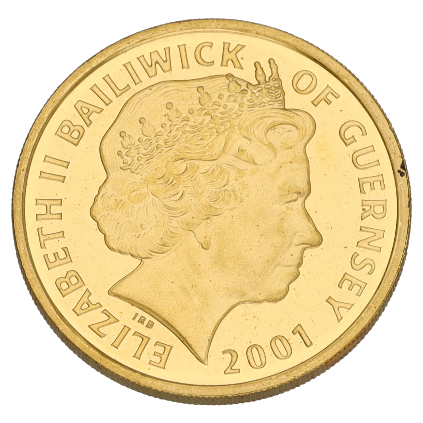 22ct Gold The 75th Birthday Of HM Queen Elizabeth II 25 Pounds Coin 2001