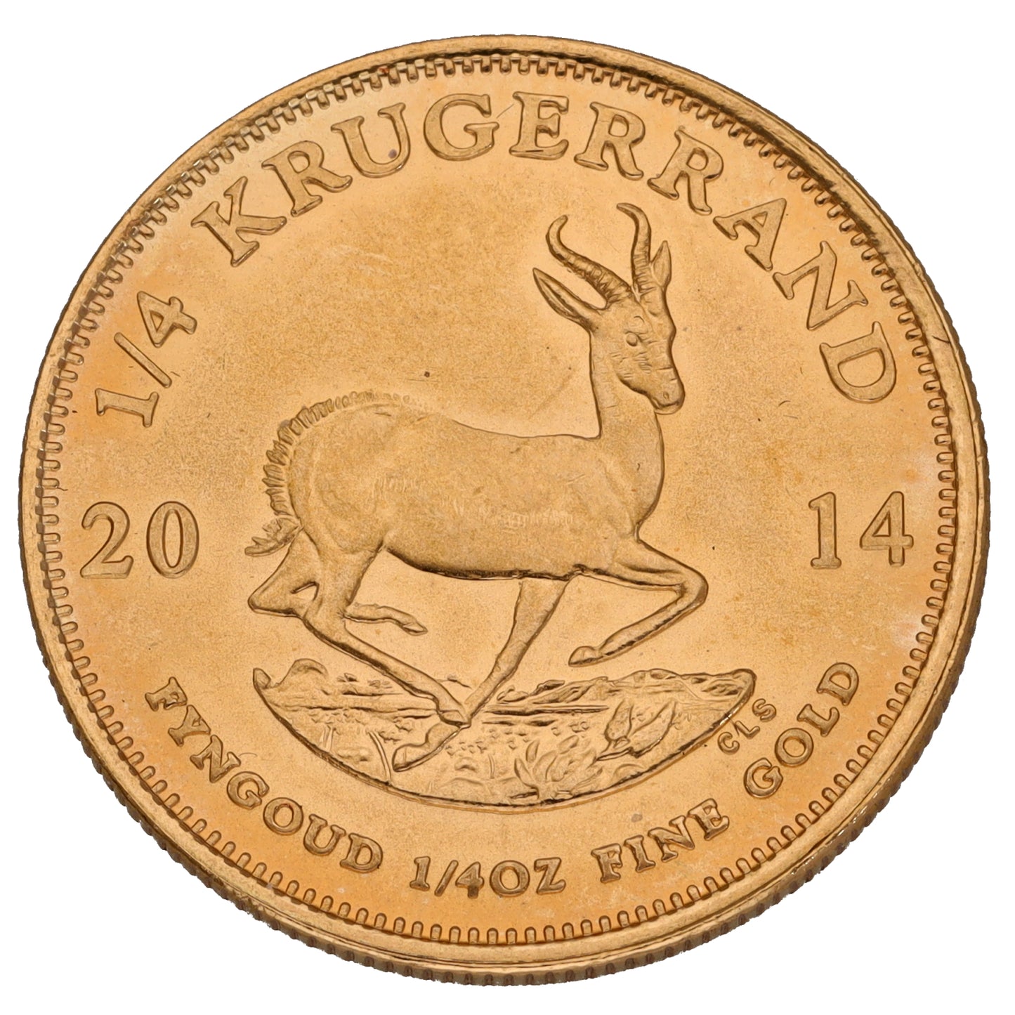 22ct Gold 1/4 OZ Krugerrand Coin 2014