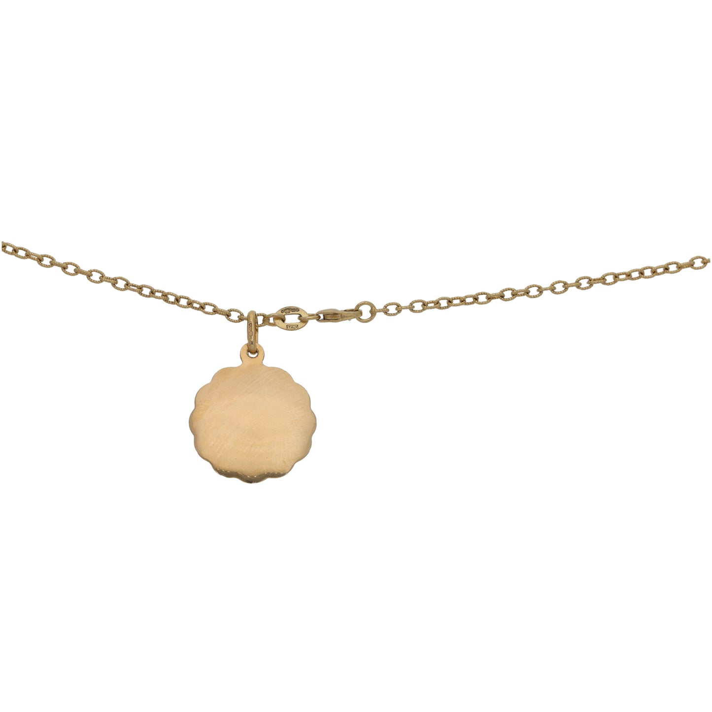 9ct Gold St Christopher Pendant With Chain