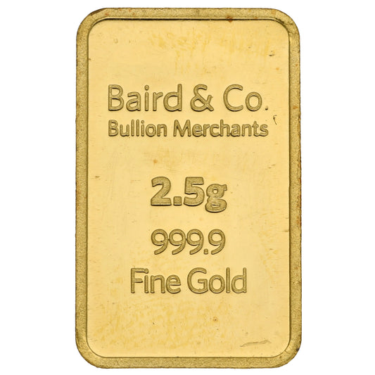 24ct 2.5g Gold Bar