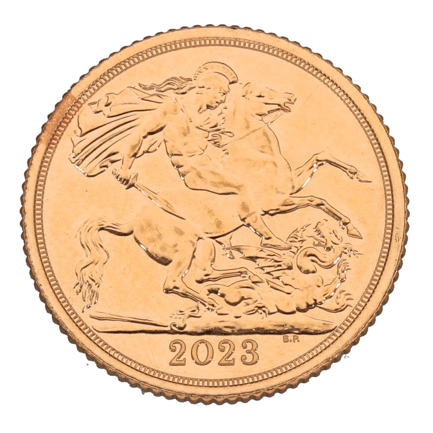 22ct Gold King Charles III Half Sovereign Coin 2023