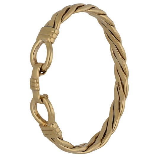 9ct Gold Hinged/Clasp Bangle