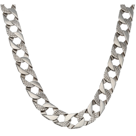 Sterling Silver Curb Chain 22"