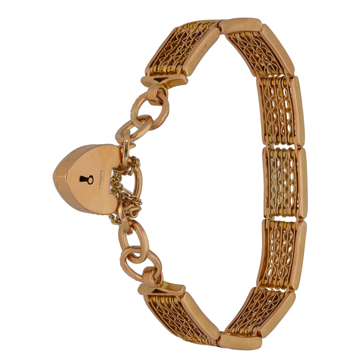 9ct Gold Gate Bracelet