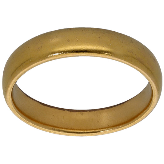 22ct Gold Plain Wedding Ring Size K