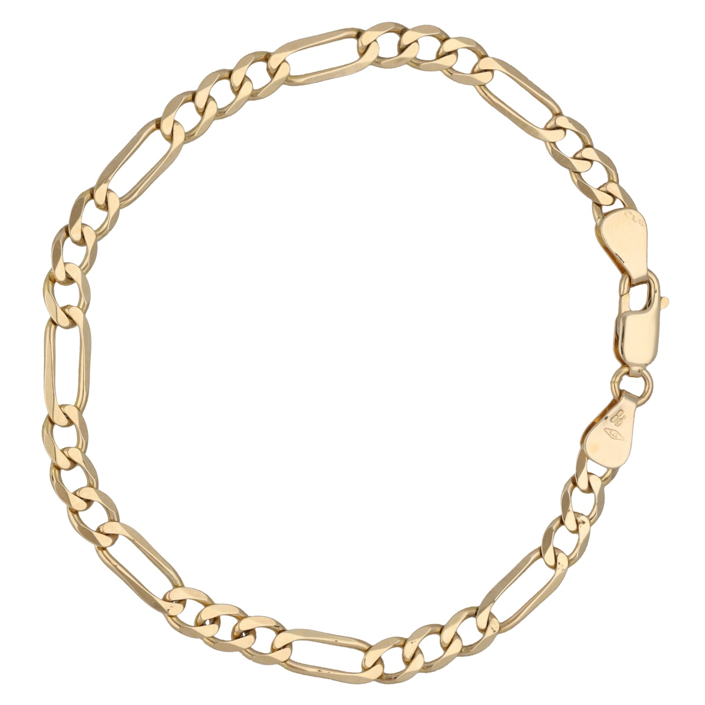 9ct Gold Figaro Bracelet