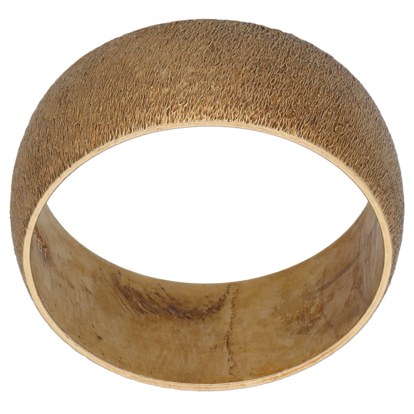 9ct Gold Patterned Wedding Ring Size O