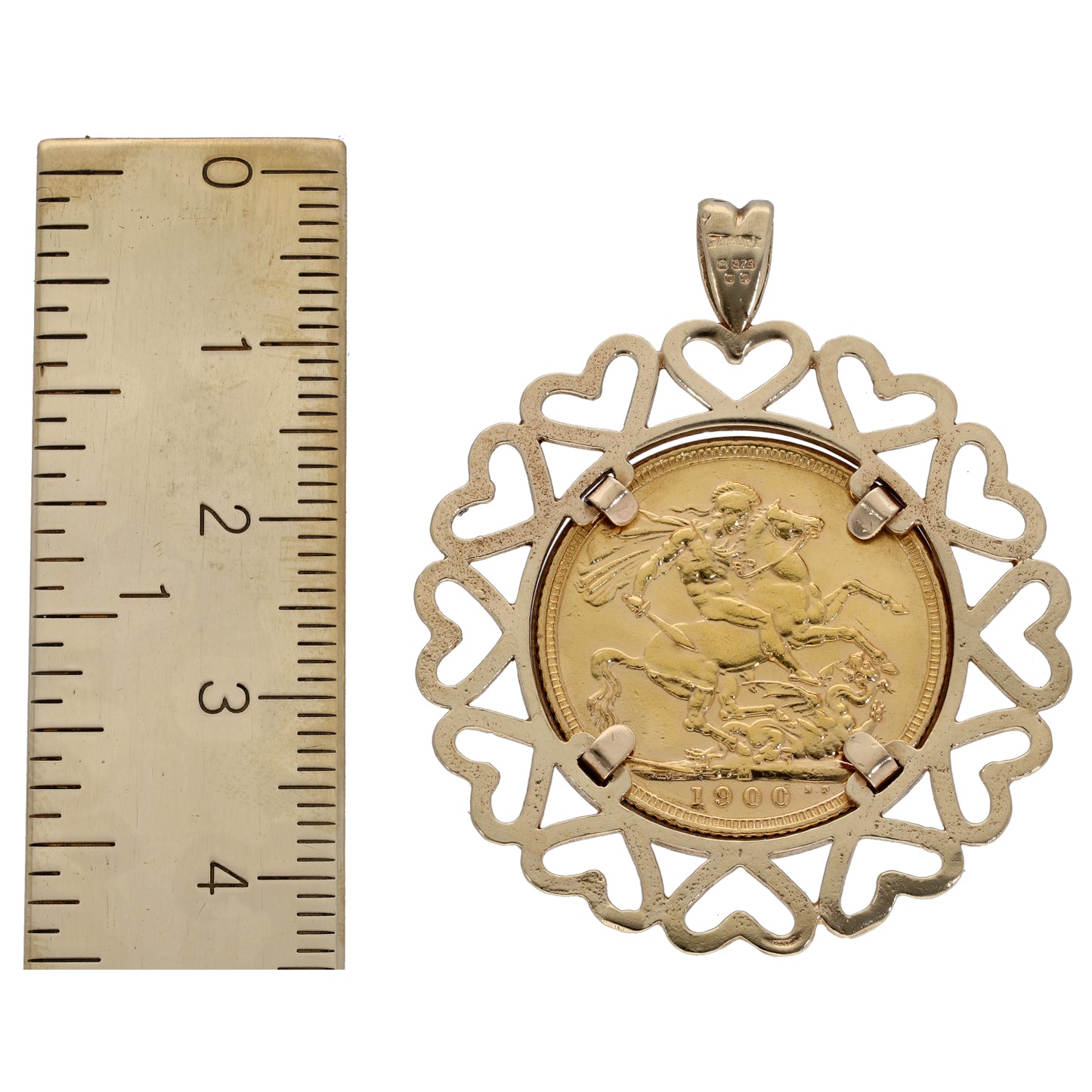 9ct Gold Coin Pendant