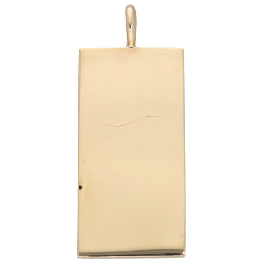 9ct Gold Ingot Pendant