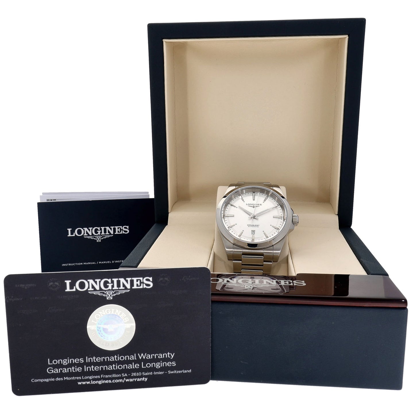 Longines Conquest L3.830.4 41mm Stainless Steel Watch