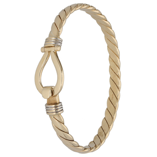 9ct Gold Hinged/Clasp Bangle