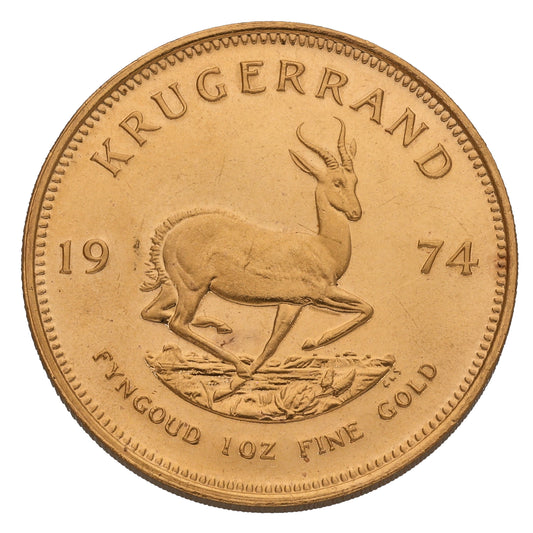 22ct Gold 1 OZ Krugerrand Coin 1974
