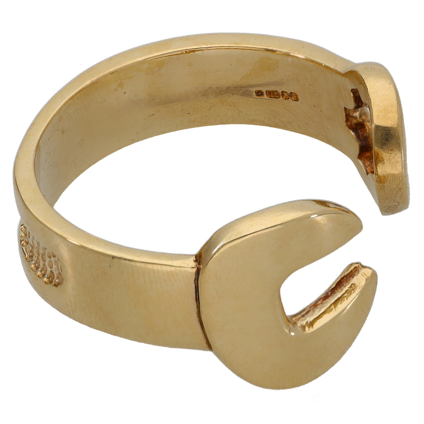 9ct Gold Wrench Ring Size Z+2