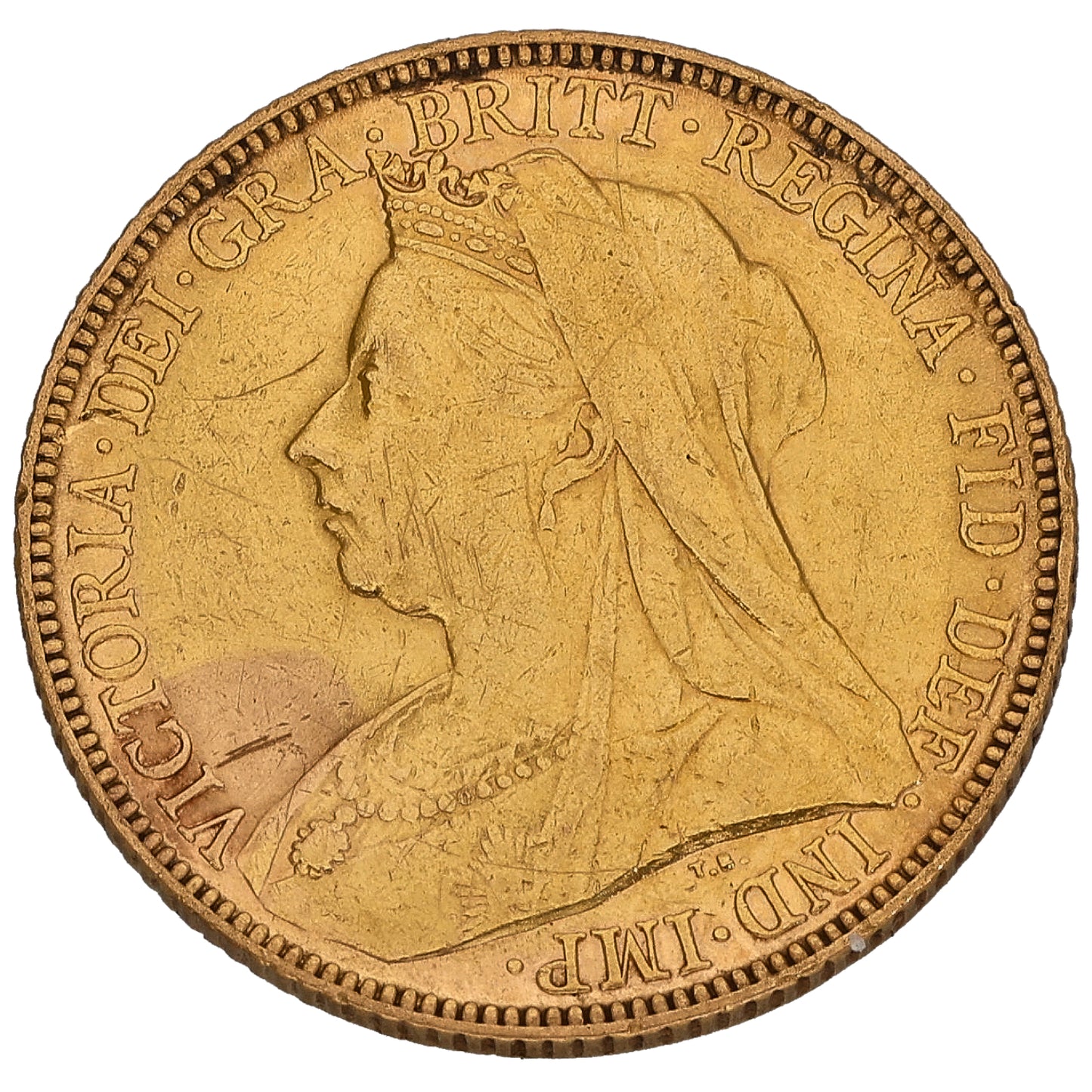 22ct Gold Queen Victoria Full Sovereign Coin 1901