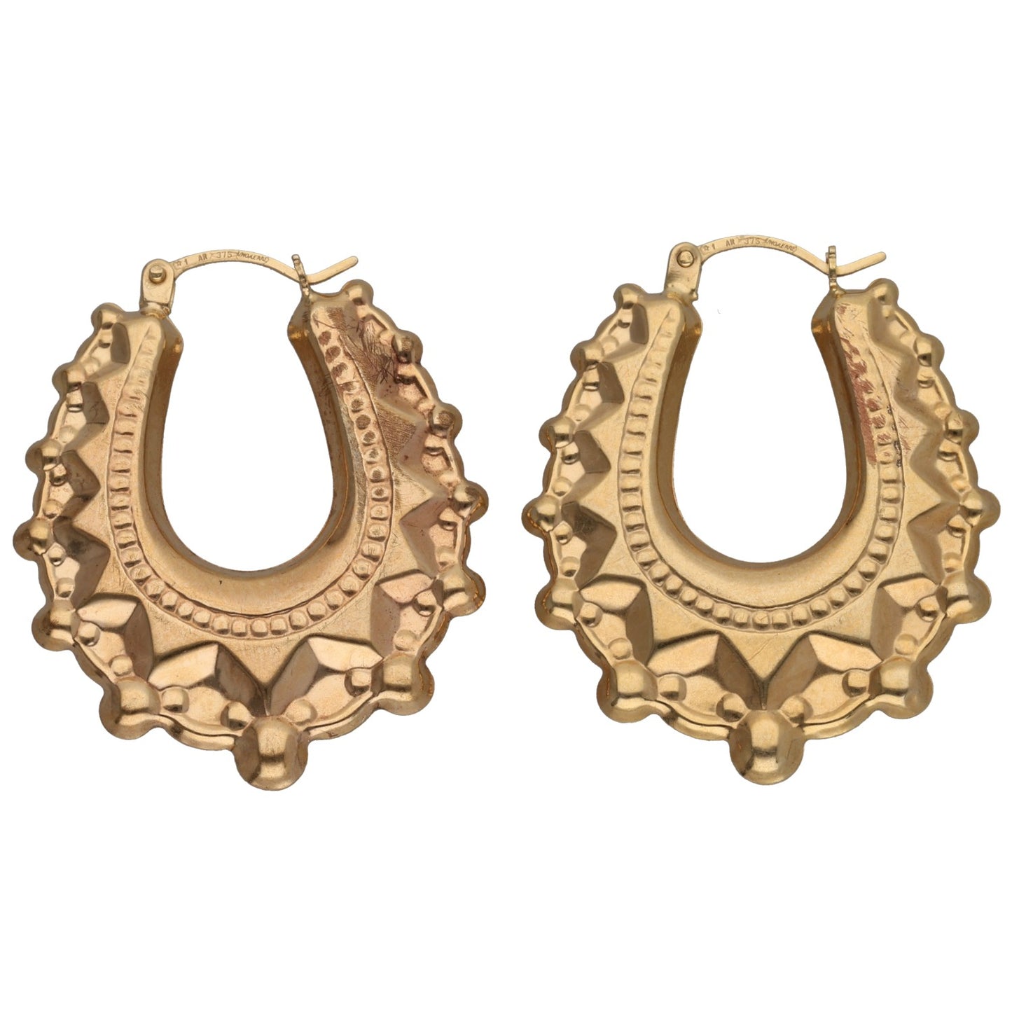 9ct Gold Creole Earrings