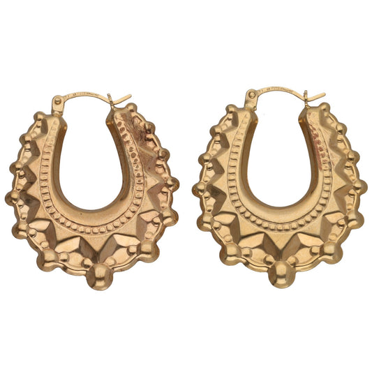 9ct Gold Creole Earrings