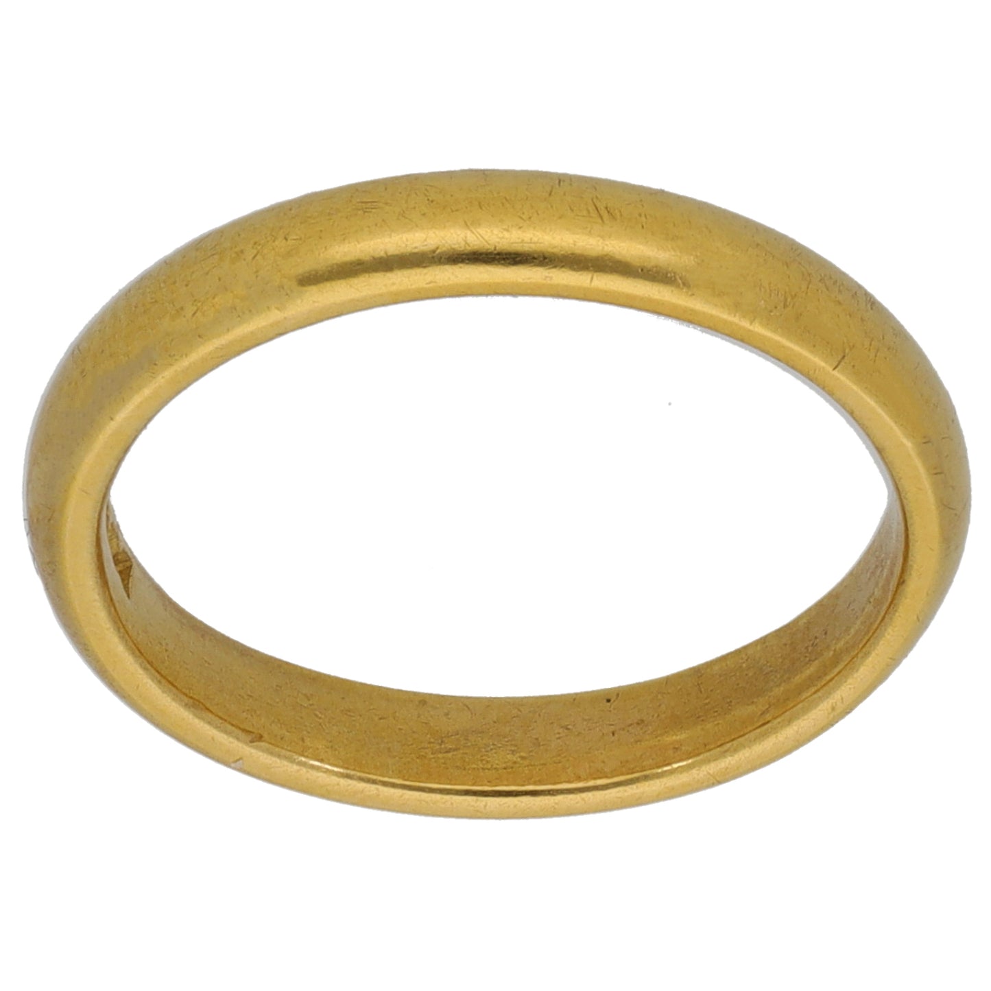 18ct Gold Plain Wedding Ring Size L