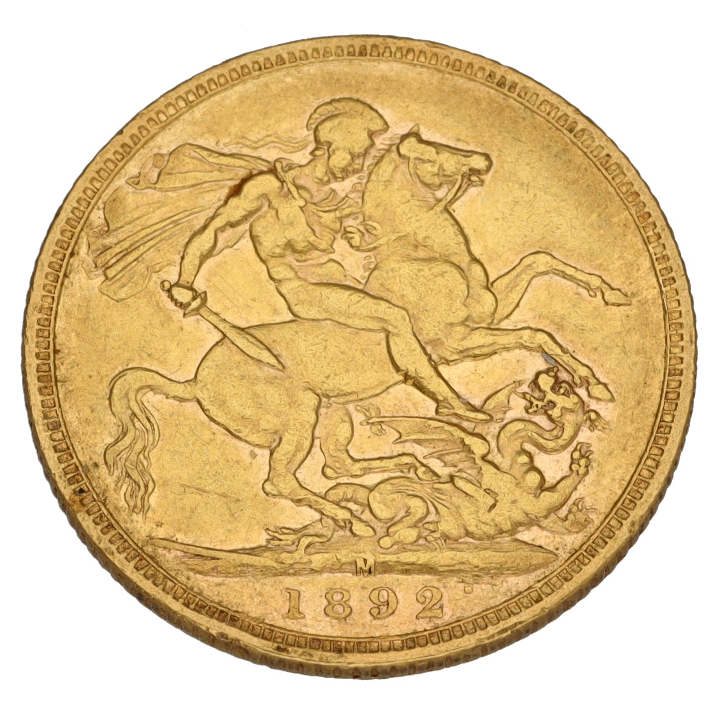 22ct Gold Queen Victoria Full Sovereign Coin 1892