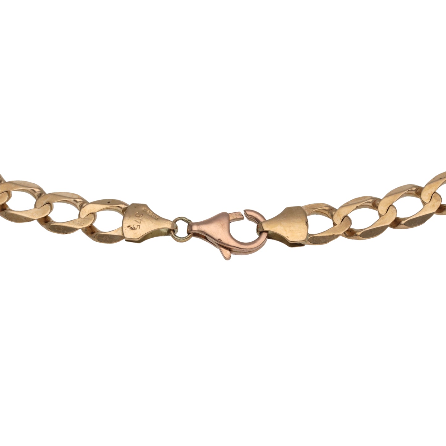 9ct Gold Curb Chain 22"