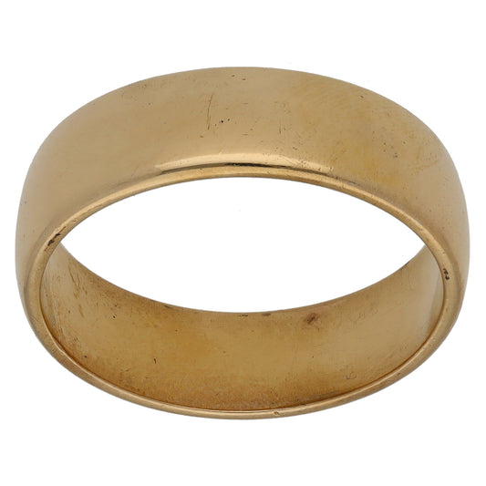 9ct Gold Plain Wedding Ring Size O