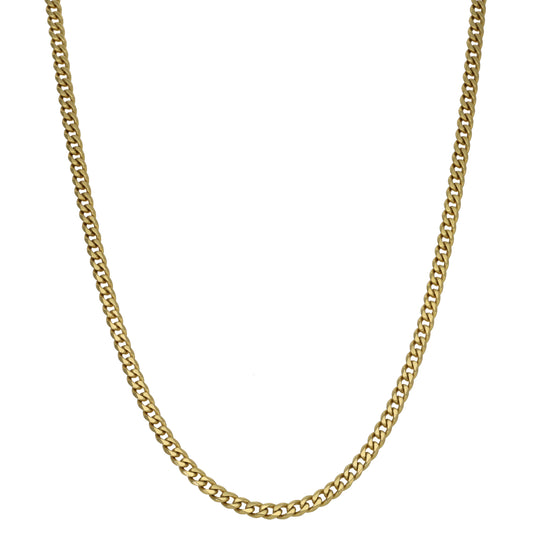 18ct Gold Curb Chain 18"