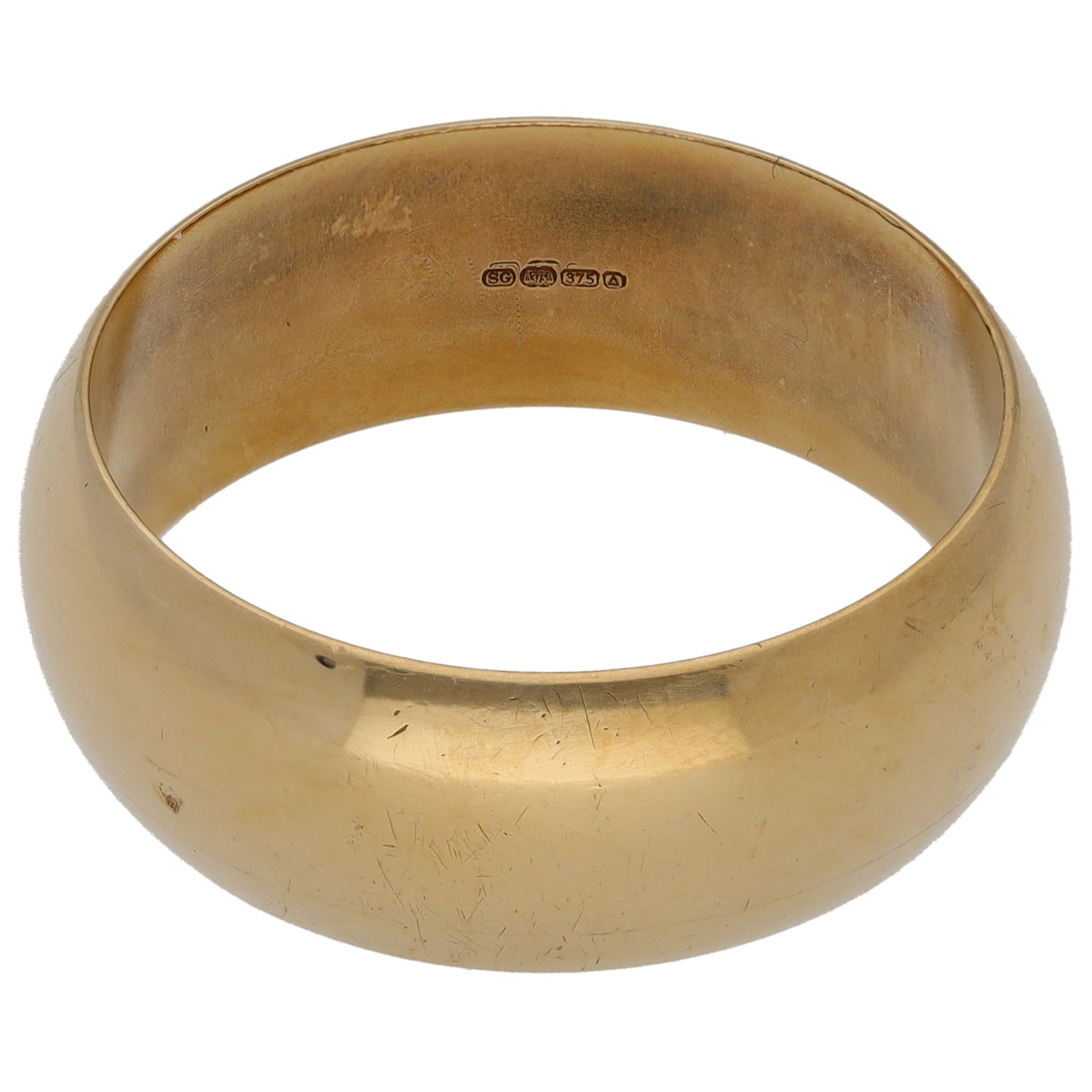 9ct Gold Plain Wedding Ring Size T
