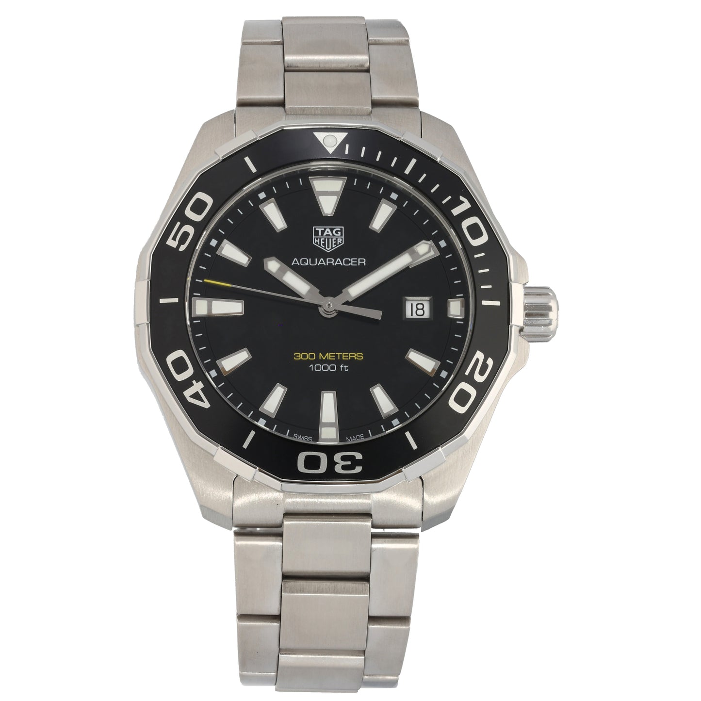 Tag Heuer Aquaracer WAY101A 43mm Stainless Steel Watch