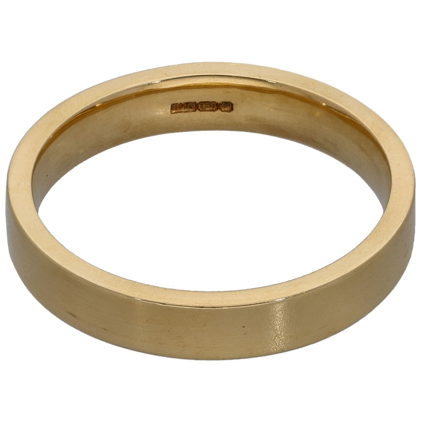 18ct Gold Plain Wedding Ring Size O