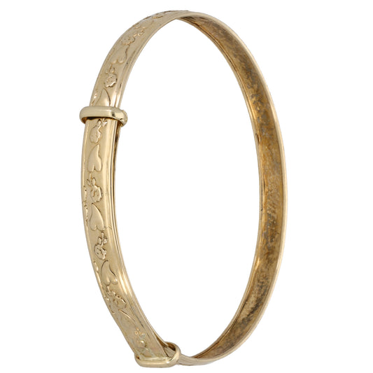 9ct Gold Expanding Bangle