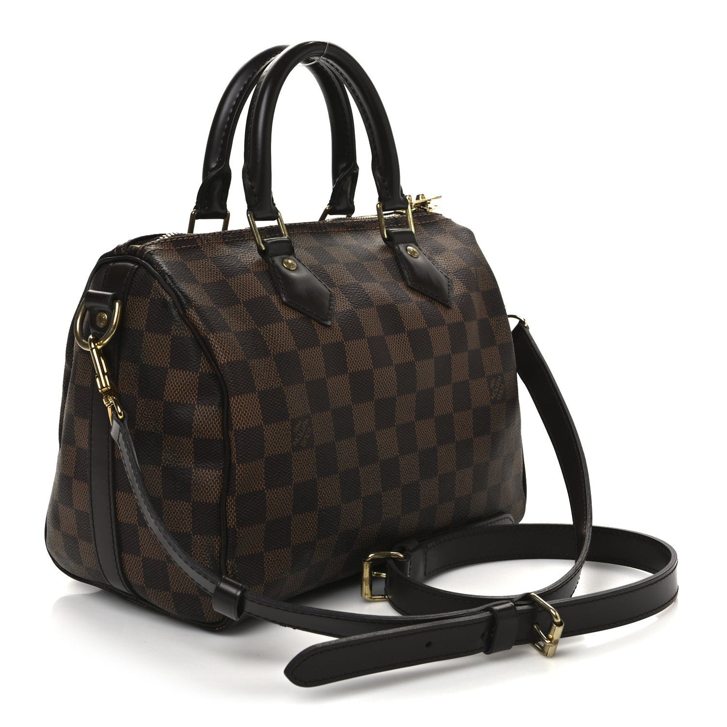 Louis Vuitton Speedy Bandoulière 25 Damier Ebene Coated Canvas Bag - Brown