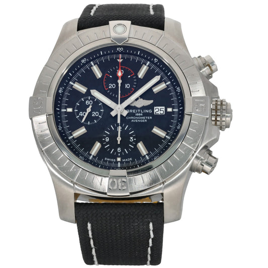 Breitling Super Avenger A13375 49mm  Stainless Steel Watch