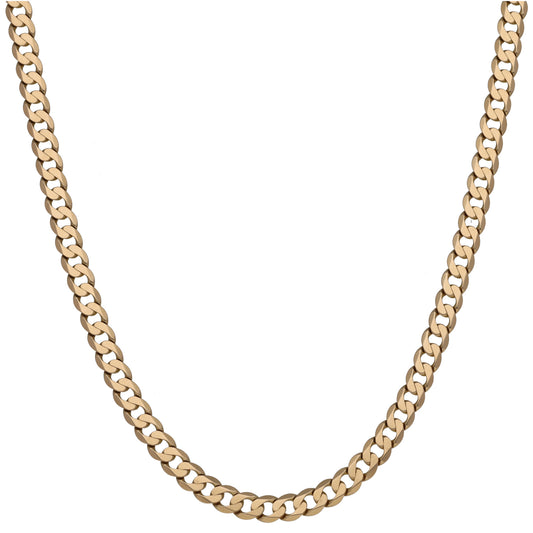 9ct Gold Curb Chain 24"