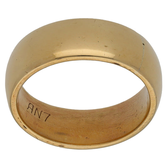 9ct Gold Plain Wedding Ring Size O